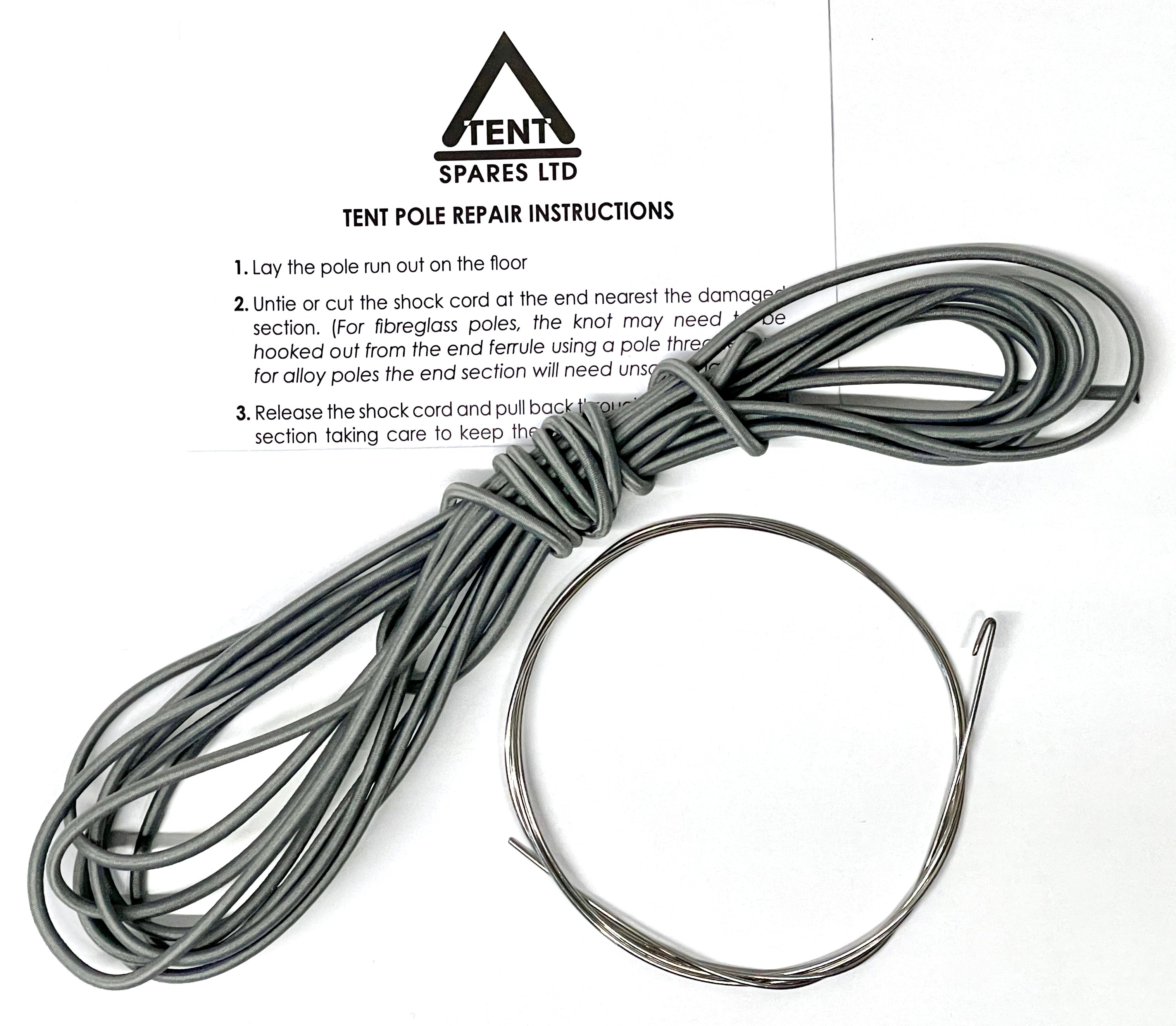 how to replace tent pole shock cord 2.5mm Replacement Tent Pole Elastic & Threading Tool