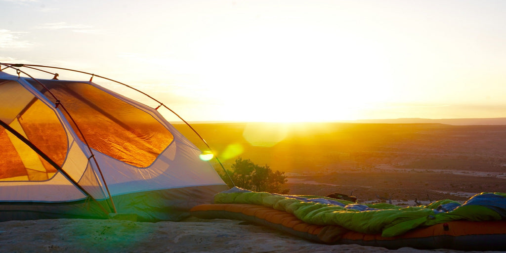 Camping in the sunrise