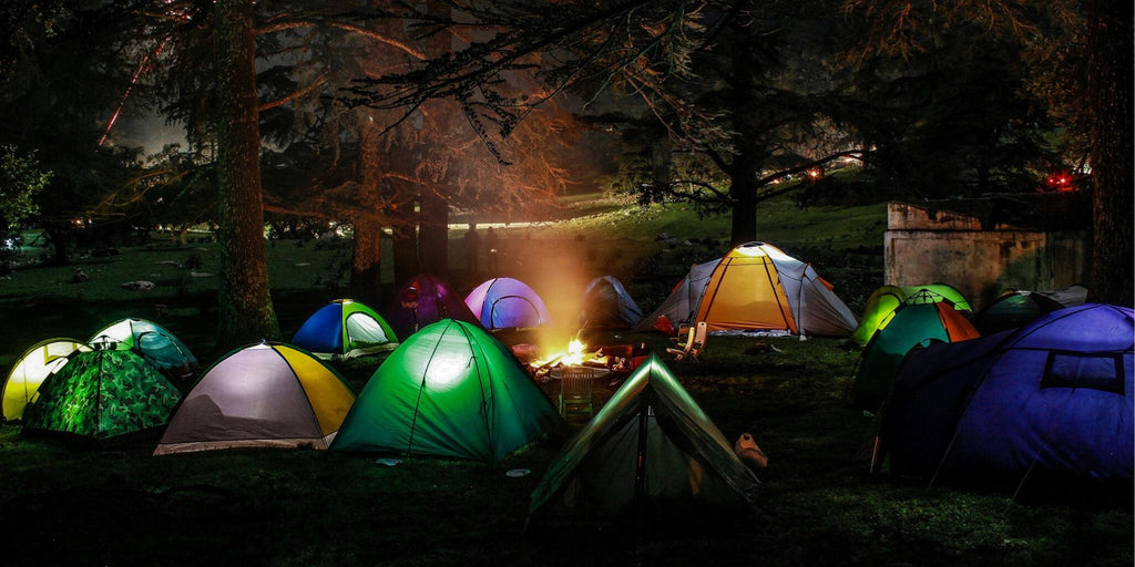 Many tents in a camping club