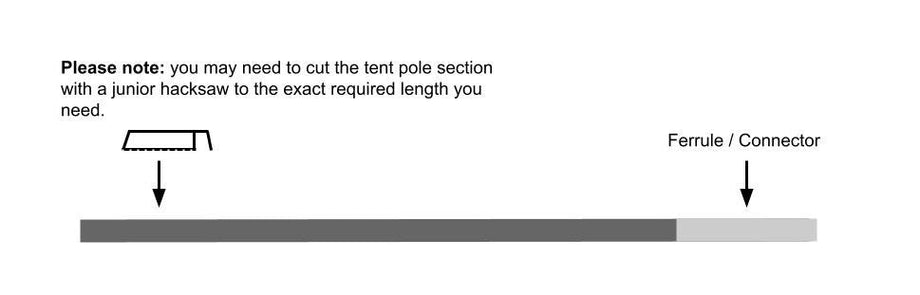 Outwell Oakland XL Side Extension Tent Pole Repair Kit – Tentspares